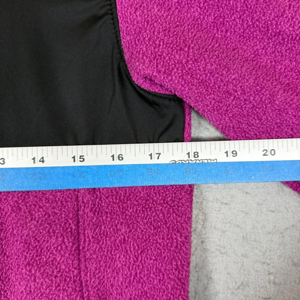 The North Face Fleece Pullover Kids L 14/16 Denali Magenta Black Quarter-Zip